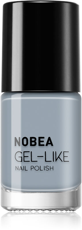 NOBEA Dag-til-dag Gel-lignende neglelakk geleffekt farge Cloudy grå #N10 6 ml