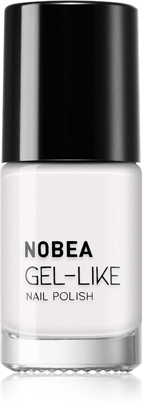 NOBEA Lakier do paznokci Day-to-Day Gel-like żel efekt kolor Śnieżnobiały #N57 6 ml