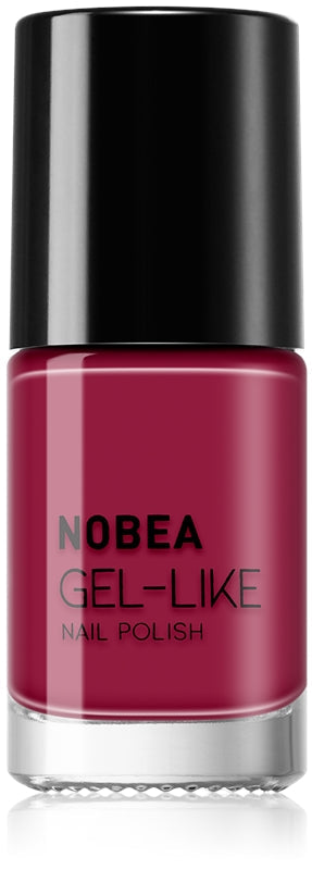 NOBEA Lakier do paznokci Day-to-Day Gel-like żel efektowy kolor Granat czerwony #N45 6 ml
