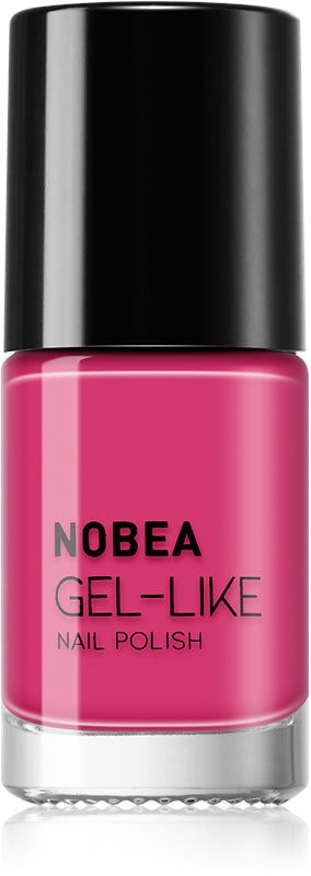 NOBEA Dag-til-dag Gel-lignende neglelakk-geleffektfarge #N71 Pink blomst 6ml