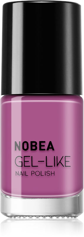NOBEA Lakier do paznokci żel-podobny Day-to-Day Gel-like kolor efektu żelowego #N70 Pink storczyk 6ml