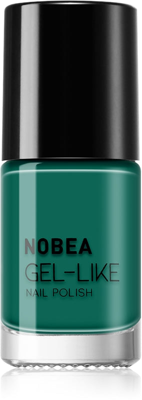 NOBEA Lakier do paznokci Day-to-Day Gel-like żel efekt kolor #N65 Szmaragdowa zieleń 6 ml