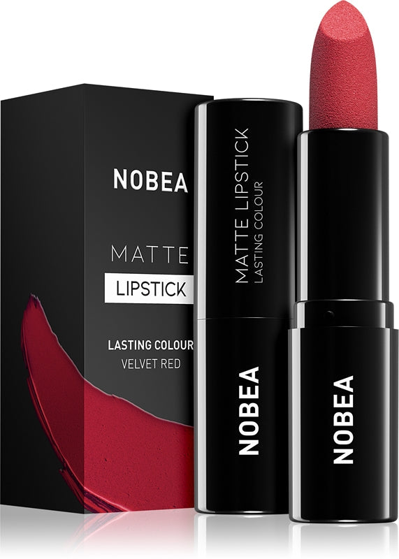 NOBEA Dag-till-dag Matt Mattifying Lipstick Color Velvet röd #M16 3g