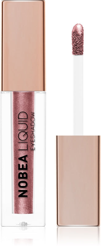 NOBEA Metallischer flüssiger Lidschatten, Farbe Sparkling Grape #E07, 4 ml