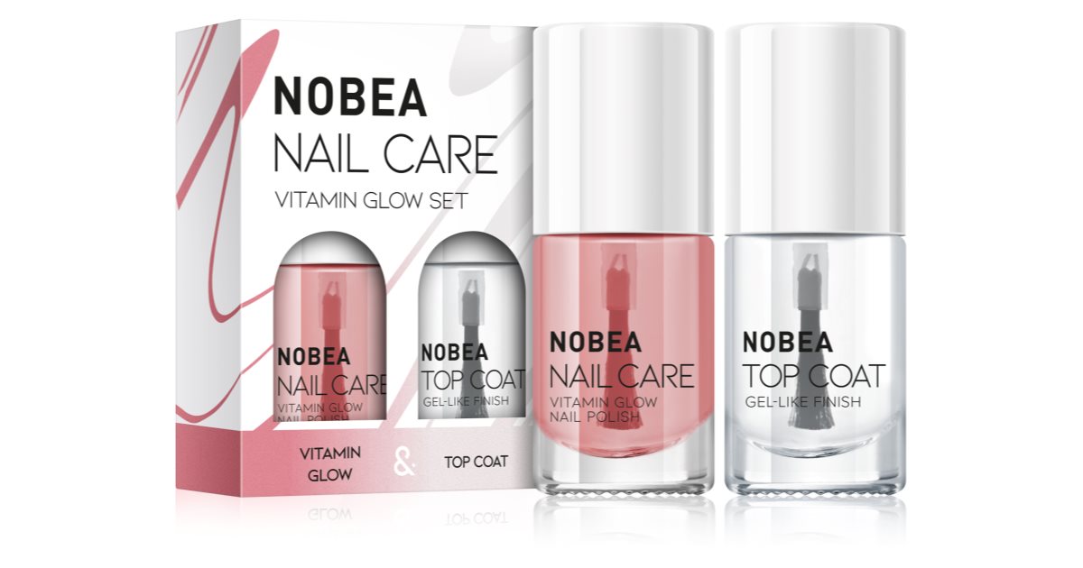 NOBEA Nail Care Vitamin Glow Nail Polish Set Vitamin glow set