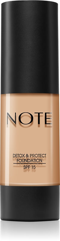 Note Cosmetique Detox & Protect liquid foundation with matte finish SPF 15 color 03 Medium Beige 30 ml
