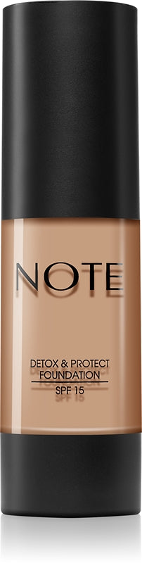 Note Cosmetique Detox & Protect liquid foundation with matte finish SPF 15 color 120 Soft Sand 30 ml