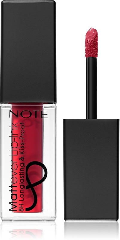 Note Cosmetique Mattever flydende læbestift med mat finish 14 Unpredictable Red 4,5 ml