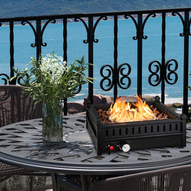 16.5-Inch Tabletop Propane Fire Pit with Simple Ignition System