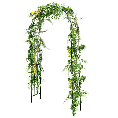 7.5-Foot Metal Garden Arch for Climbing Plants & Garden Decor