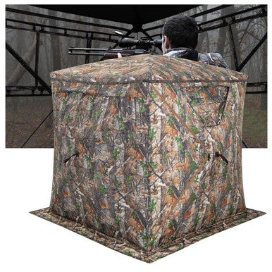 2-3 Person Hunting Blind Portable Pop-up Ground Tent with Carrying Bag
