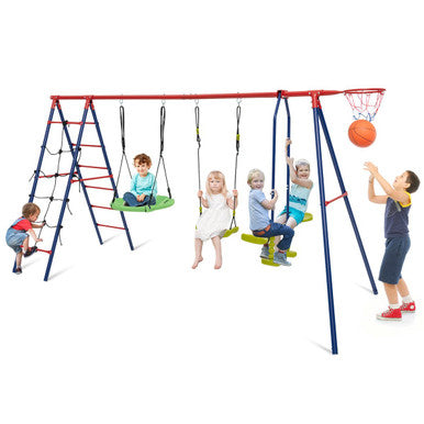 6-in-1 Outdoor Swing Set