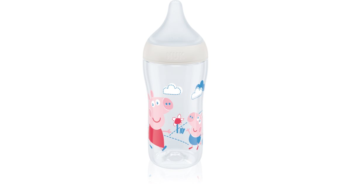 NUK Potrivire perfectă Peppa Pig Sticla de control al temperaturii 3 luni+ 260 ml
