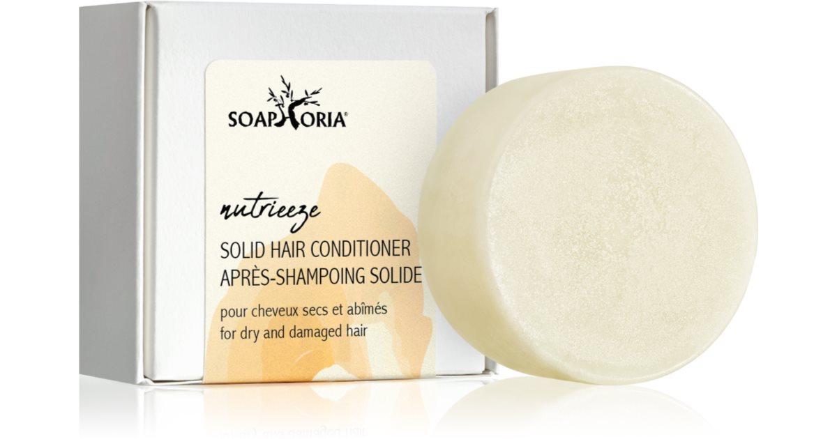 Soaphoria Nutrieeze Solid Pressed Conditioner för skadat och torrt hår 65 g