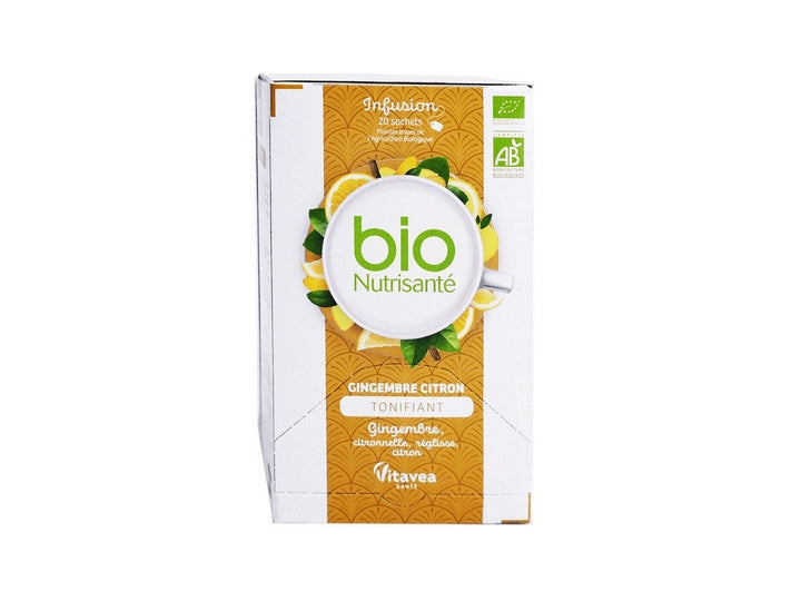 Bio Nutrisanté - Tonizujący napar imbirowo-cytrynowy 20 saszetek