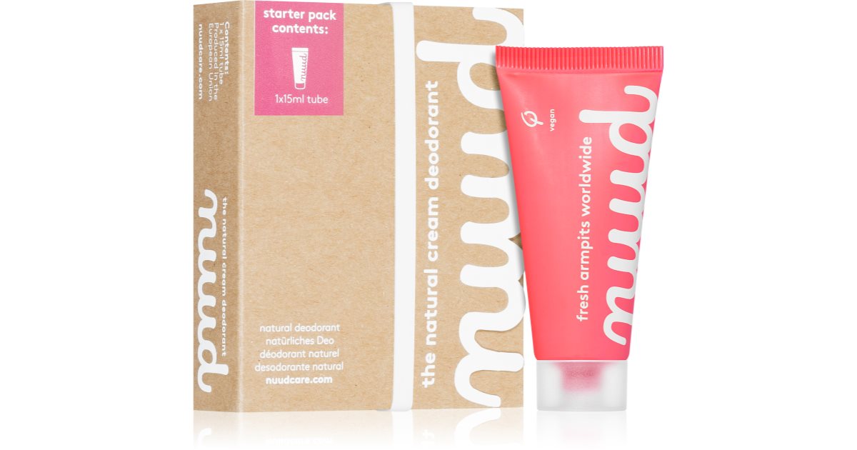 nuud Startpaket Red Cream Deodorant Naturale 15 ml