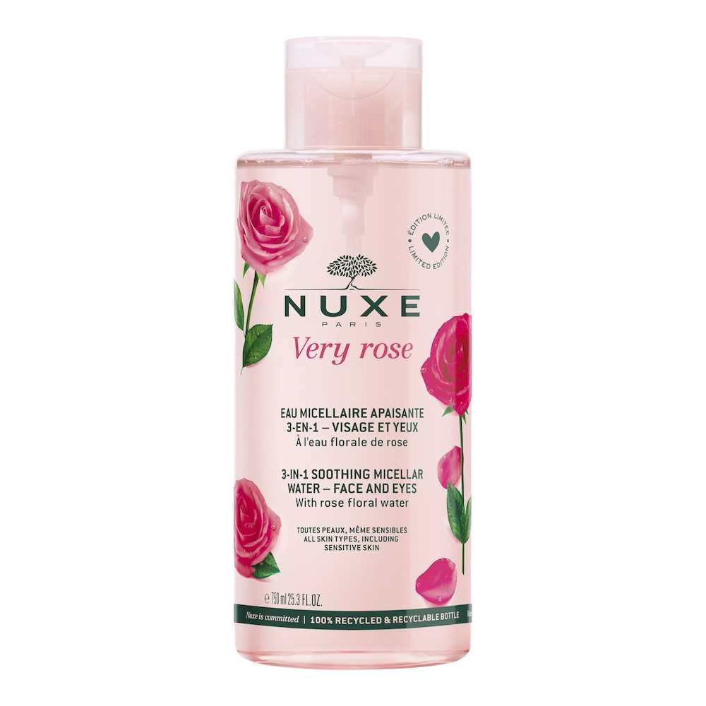 Nuxe, Very Rose, cleanser, micellar water, for all skin types, 750 ml