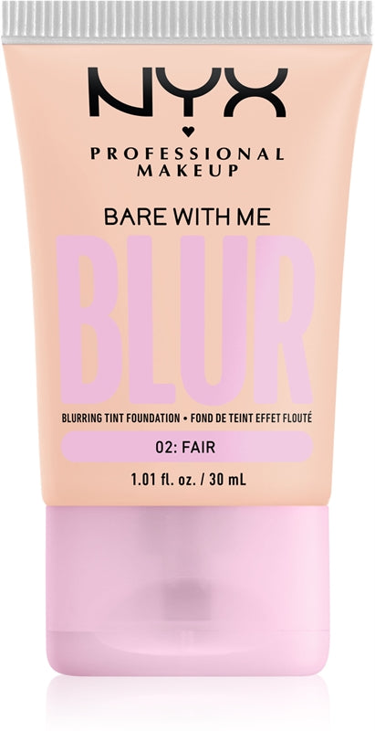 NYX Professional Makeup Bare With Me Blur Hydrating Foundation Color 02 Fair 30ml