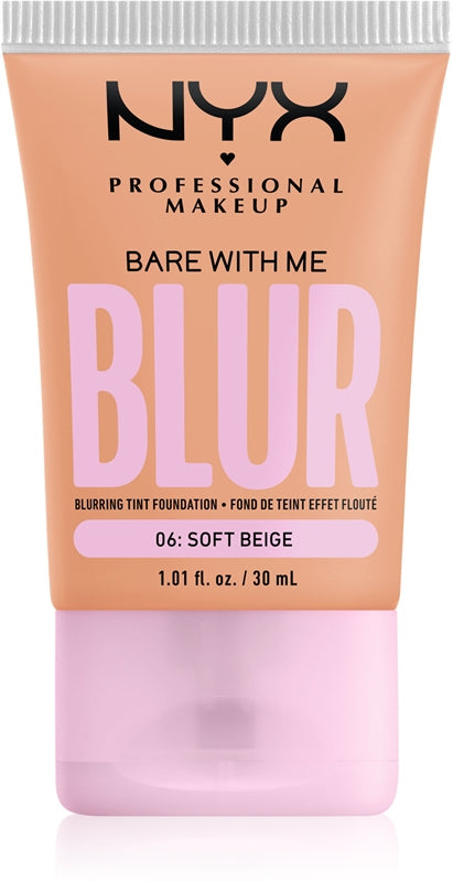 NYX Professional Makeup Bare With Me Blur Hydrating Foundation Color 06 Soft Beige 30 ml