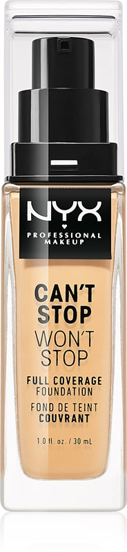 NYX Professional Makeup Can't Stop Won't Stop Full Coverage high coverage foundation color 09 Medium Olive 30 ml