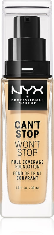 NYX Professional Makeup Can't Stop Won't Stop Full Coverage high coverage foundation color 08 True Beige 30 ml