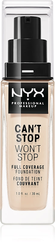 NYX Professional Makeup Can't Stop Won't Stop Full Coverage high coverage foundation color 1.5 Fair 30 ml
