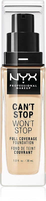 NYX Professional Makeup Can't Stop Won't Stop Full Coverage high coverage foundation color 6.3 Warm Vanilla 30 ml