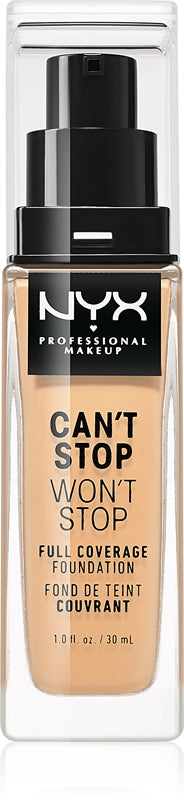 NYX Professional Makeup Can't Stop Won't Stop Full Coverage high coverage foundation color 7.5 Soft Beige 30 ml