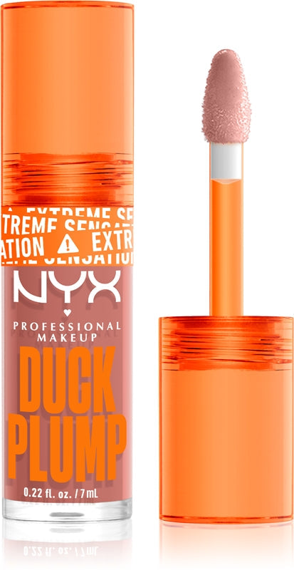 NYX Professional Makeup Duck Plump Lipgloss Volumeneffekt Farbe 02 Banging Bare 7 ml