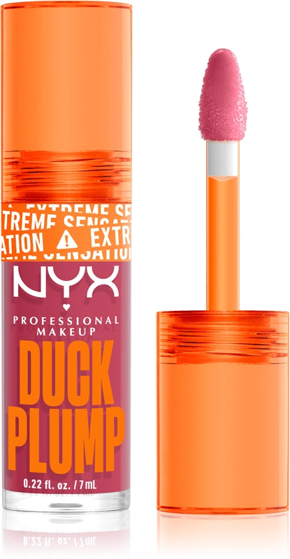 NYX Professional Makeup Duck Plump Volumengebender Lipgloss Farbe 09 Strike A Rose 7 ml