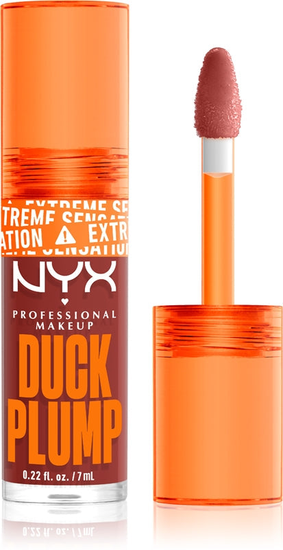 NYX Professional Makeup Duck Plump Volumengebender Lipgloss Farbe 06 Brick Of Time 7 ml