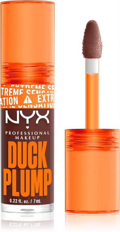 NYX Professional Makeup Duck Plump Lipgloss mit Volumeneffekt, Farbe 15 Twice The Spice, 7 ml