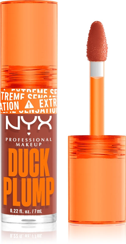 NYX Professional Makeup Duck Plump Lipgloss Volumeneffekt Farbe 05 Brown Applause 7 ml