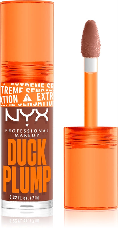 NYX Professional Makeup Duck Plump Lipgloss Volumeneffekt Farbe 07 Mocha Me Crazy 7 ml