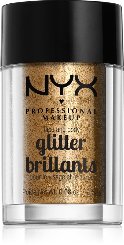 NYX Machiaj profesional Glitter cu sclipici pentru față și corp Culoare 08 Bronz 2,5 g