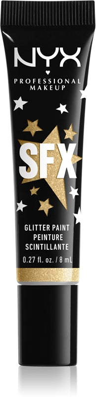 NYX Profesionální make-up Halloween Paint glitter na obličej a tělo barva 02 Broomstick Baddie 8 ml