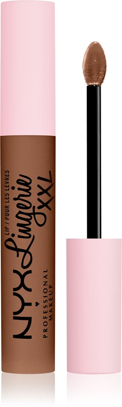 NYX Professional Makeup Lingerie XXL liquid lipstick with matte finish color 29 - Hot Caramelo 4 ml