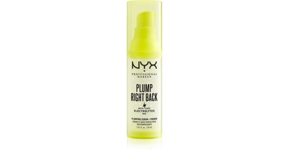 NYX Sérum repulpant et base longue tenue Plump Right Back de Professional Makeup 30 ml