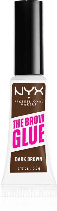 NYX Profesjonell sminke The Brow Glue øyenbrynsgelfarge 04 Mørkebrun 5 g