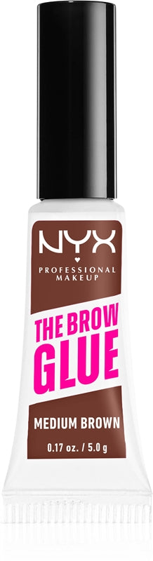 NYX Professional Makeup The Brow Glue øyenbrynsgelfarge 03 medium brun 5 g