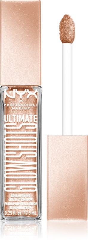 NYX Professionell Makeup Ultimate Glow Shots Flytande Glitter Ögonskugga Färg 05 Highkey Lychee 7,5 ml