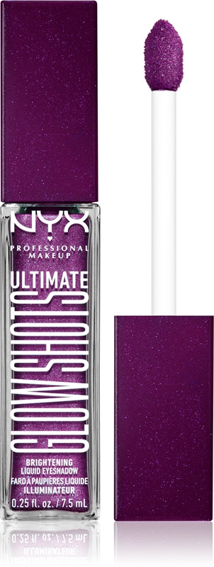 NYX Profesjonalny makijaż Ultimate Glow Shots Liquid Glitter Eyeshadow Color 20 Feelin' Grape 7,5 ml