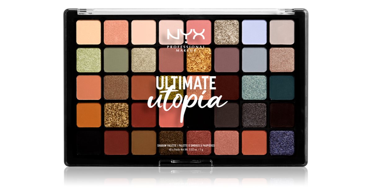 NYX Profesjonalny makijaż Ultimate Utopia Eyeshadow Palette 40 x 1g