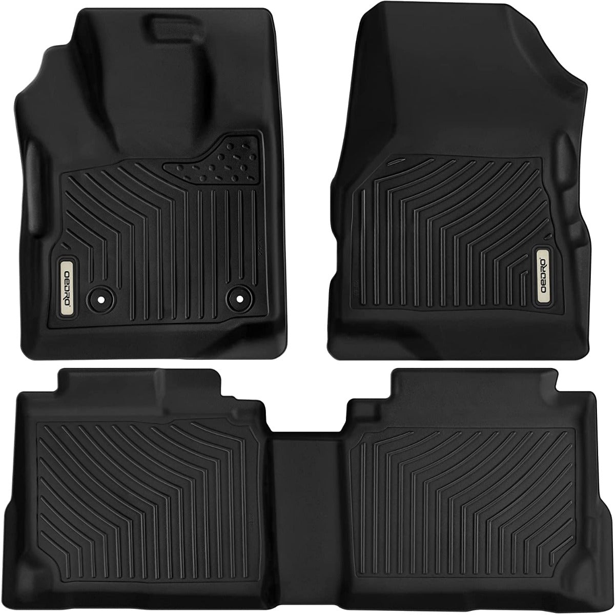 OEDRO Floor Mats for 2010-2017 Chevrolet Equinox-GMC Terrain, Front & 2nd Seat 2 Row Floor Liner Set