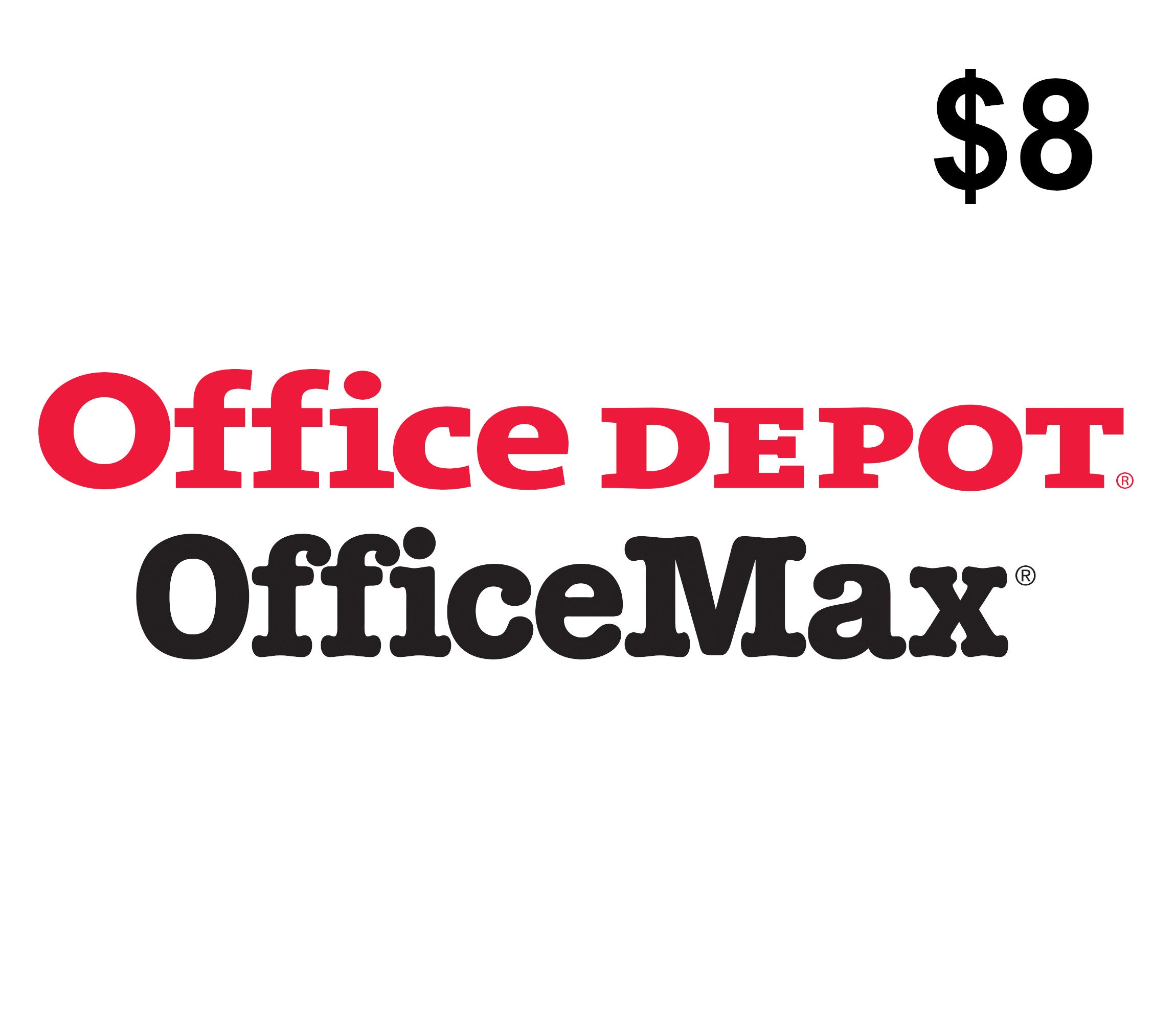 Office Depot $8 Gift Card US
