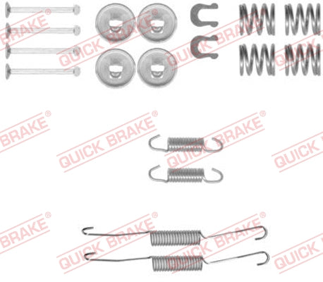 Accessory Kit, brake shoes KAWE 105-0778