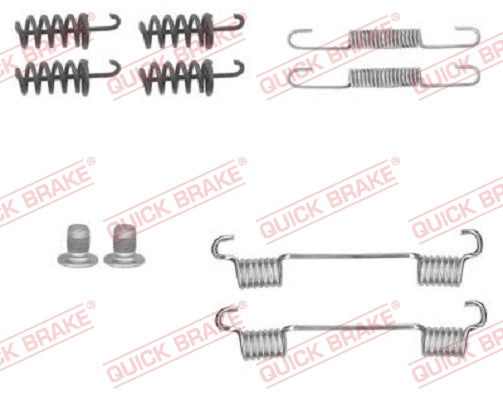 Accessory Kit, parking brake shoes KAWE 105-0874