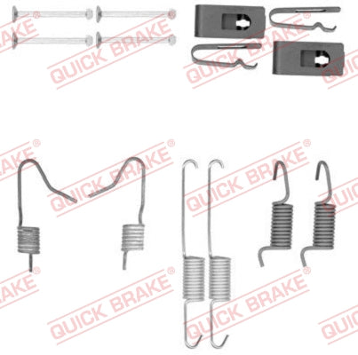 Accessory Kit, parking brake shoes KAWE 105-0898