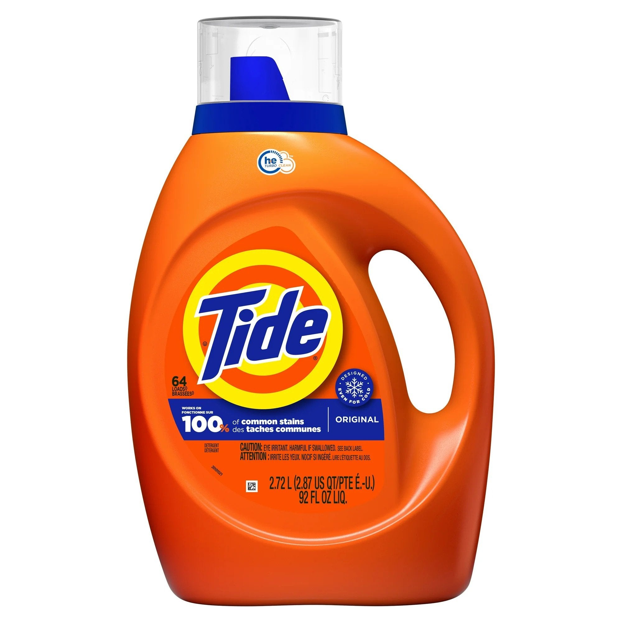Tide HE Original Laundry Detergent, 92oz., Original Scent, Bottle