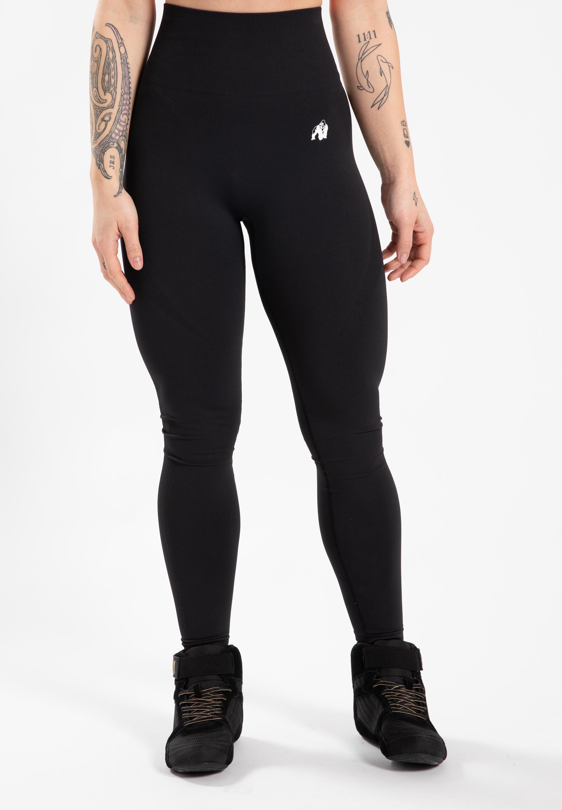 Olivia Seamless Leggings - Black - S-M